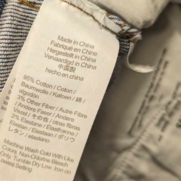 Madewell Jeans Women's Size 24 Stovepipe Fair Trade Stretch Spring crop - Picture 9 of 16